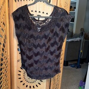 Nicola Elegant Black Lace Women's Top